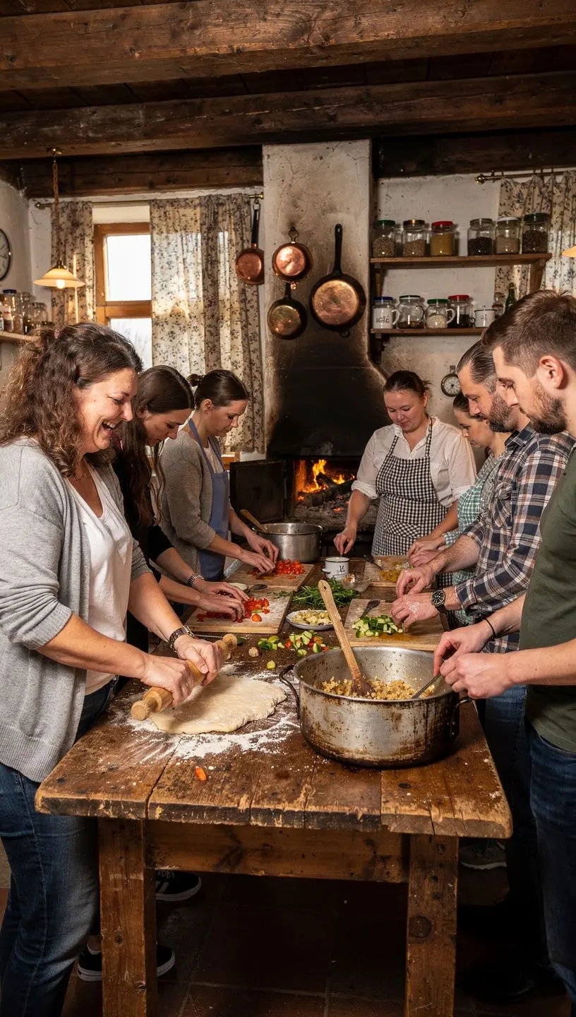 Muusikud esinevad välilaval, taustal Eesti väikelinna vanad hooned.